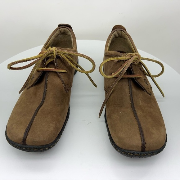 Born Oxford Sneaker Nubuck Brown Leather Gorp Western Southwestern Hippie Boho 8 - Picture 6 of 15
